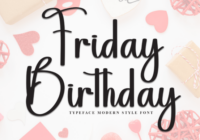 Friday Birthday Font - Featured Image
