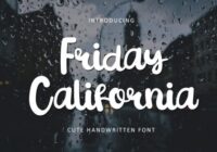Friday California Font - Featured Image