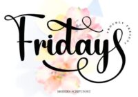 Friday Font - Featured Image