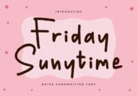 Friday Sunytime Font - Featured Image
