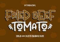Fried Beef Tomato Font - Featured Image