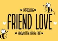 Friend Love Font - Featured Image
