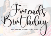 Friends Birthday Font - Featured Image