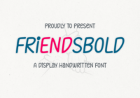 Friendsbold Font - Featured Image