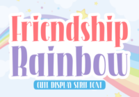 Friendship Rainbow Font - Featured Image