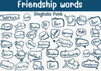 Friendship Words Font - Featured Image