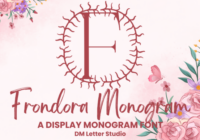Frondora Monogram Font - Featured Image