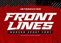 Front Lines Font - Featured Image