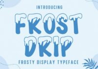 Frost Drip Font - Featured Image