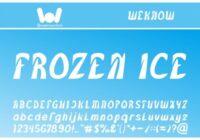 Frozen Ice Font - Featured Image