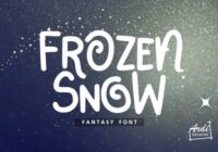 Frozen Snow Font - Featured Image
