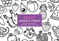 Fruit Doodle Font - Featured Image
