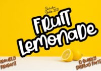 Fruit Lemonade Font - Featured Image