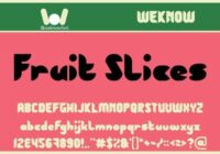 Fruit Slices Font - Featured Image