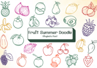 Fruit Summer Doodle Font - Featured Image