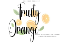 Fruity Orange Font - Featured Image