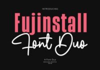 Fujinstall Font Duo Font - Featured Image