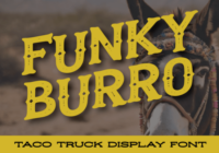Funky Burro Font - Featured Image