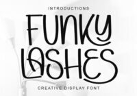 Funky Lashes Font - Featured Image