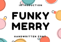 Funky Merry Font - Featured Image