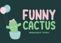 Funny Cactus Font - Featured Image