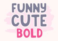 Funny Cute Bold Font - Featured Image