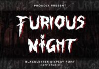 Furious Night Font - Featured Image