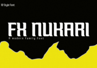 Fx Nukari Font - Featured Image