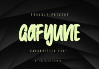 Gafyune Font - Featured Image