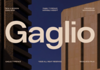 Gaglio Font - Featured Image