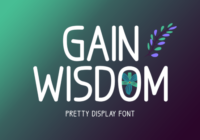 Gain Wisdom Font - Featured Image