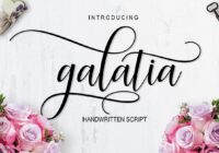 Galatia Script Font - Featured Image