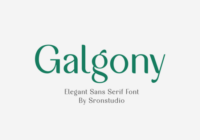 Galgony Font - Featured Image
