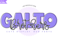 Galio Brothers Duo Font - Featured Image