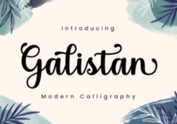 Galistan Font - Featured Image