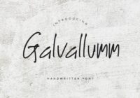 Galvallumm Font - Featured Image