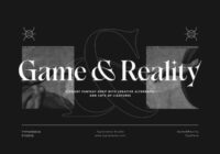 Game & Reality Font - Featured Image