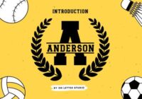 Gameday Monogram Font - Featured Image