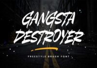 Gangsta Destroyer Font - Featured Image