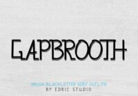 Gapbrooth Font - Featured Image
