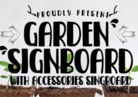 Garden Signboard Font - Featured Image