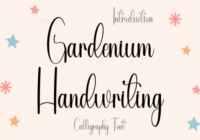 Gardenium Handwriting Font - Featured Image