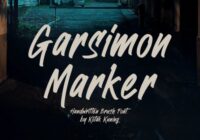 Garsimon Marker Font - Featured Image