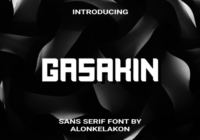 Gasakin Font - Featured Image