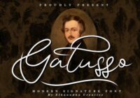 Gatusso Font - Featured Image