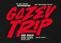 Gazev Trip Font - Featured Image