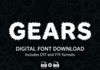 Gears Font - Featured Image