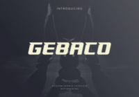 Gebaco Font - Featured Image