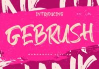 Gebrush Font - Featured Image