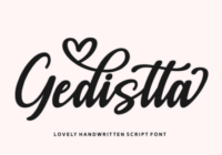 Gedistta Font - Featured Image
